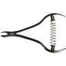 Кусачки для кутикулы DEWAL 6 мм, черные глянцевые CN06-80024